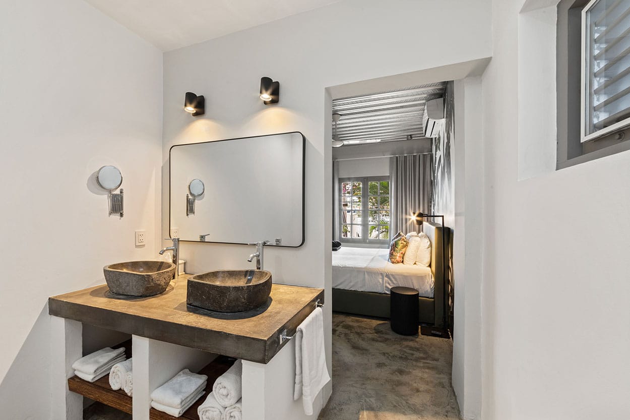 Bathroom with rain shower