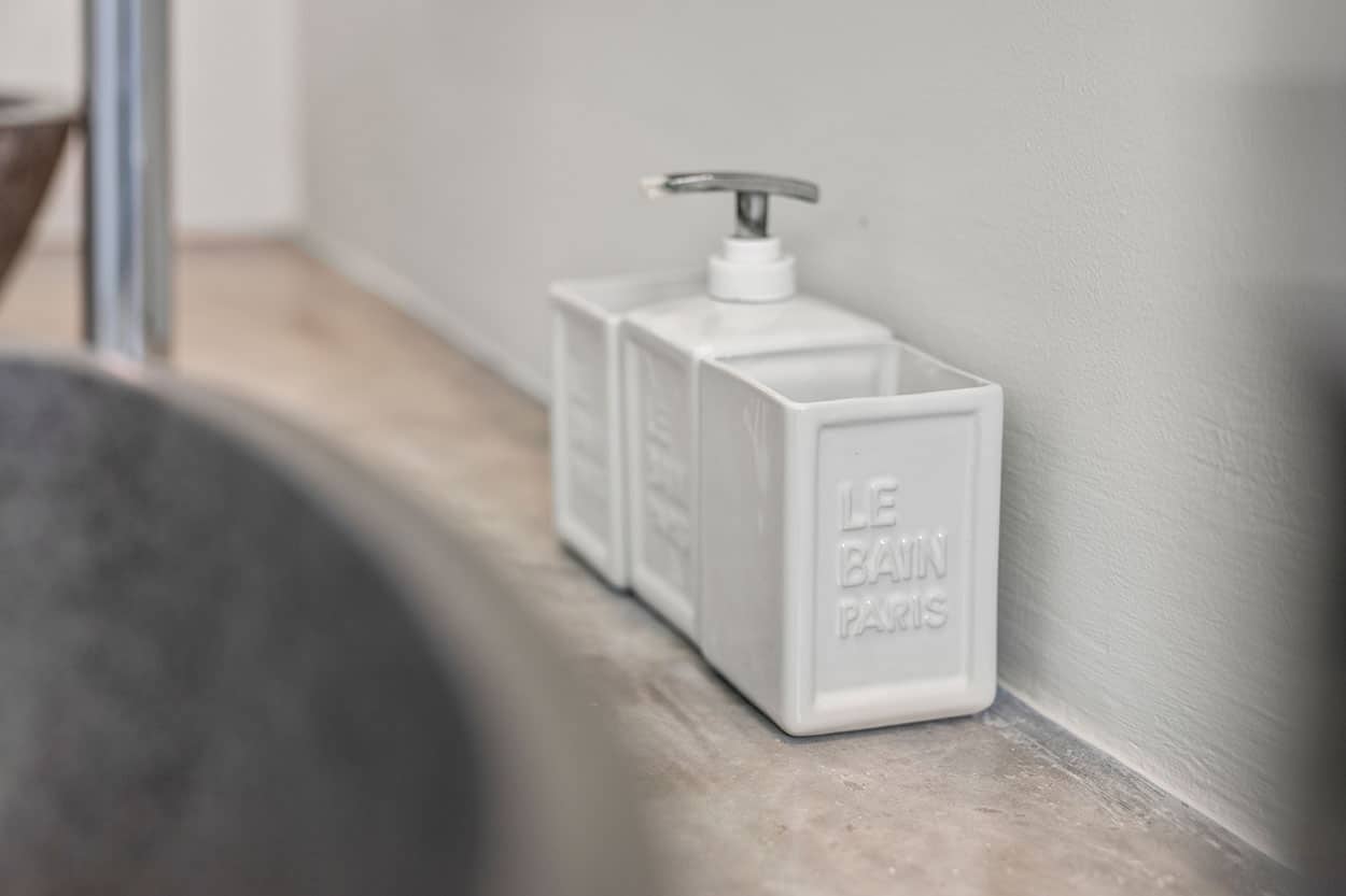 Bathroom with walk-in rain shower