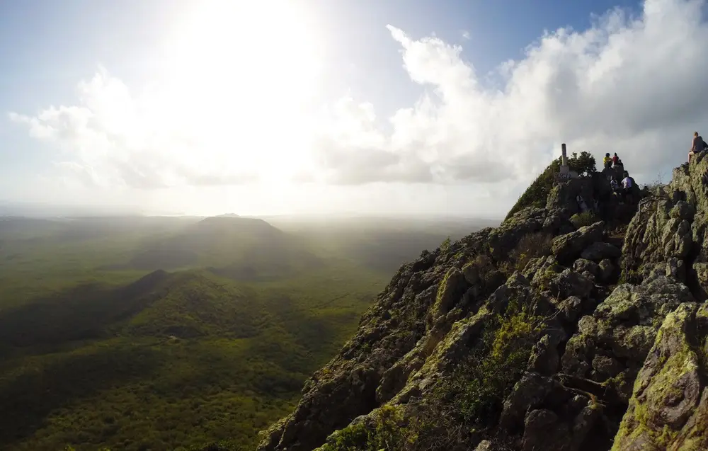 Uitzicht vanaf de Christoffelberg op Curaçao